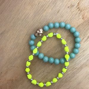 Happy Halloween! Lot of 2 Skull Bracelets